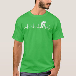T-shirt Heartbeat Chemise Curling Heartbeat Amour Cadeau