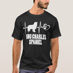 T-shirt Heartbeat - King Charles Spaniel - Dog Best Friend