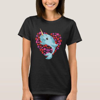 T-shirt Hearts Sea Creature Ocean Animal Whale Mammal Nar