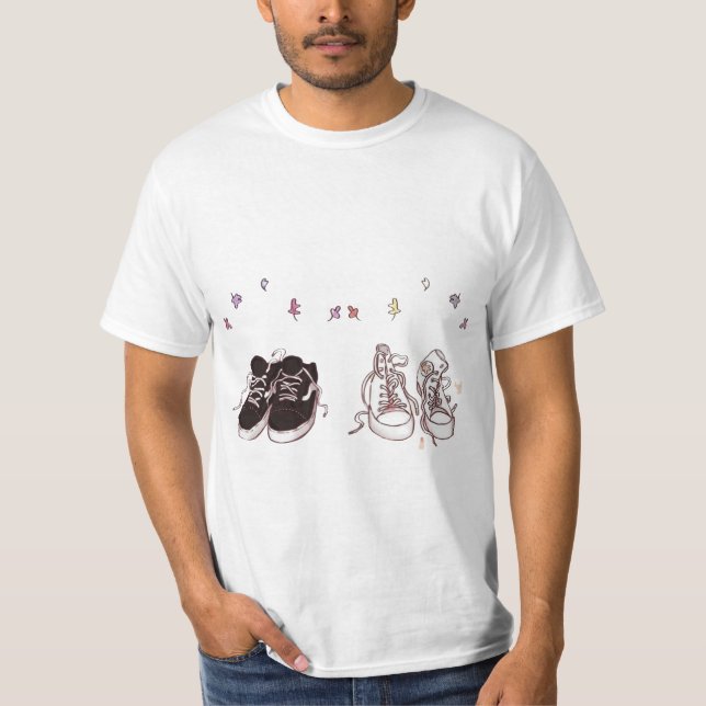 T-shirt heartstopper caractères chaussures esthétique T-sh (Devant)