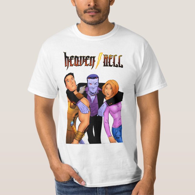 T-shirt heaven/HELL - Trio (Devant)