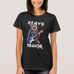 T-shirt Heavy Meowtal - Drôle de Chat & Métal Lourds