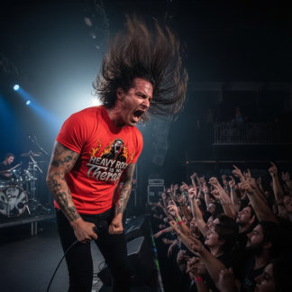 T-shirt Heavy Rock Is My Therapy