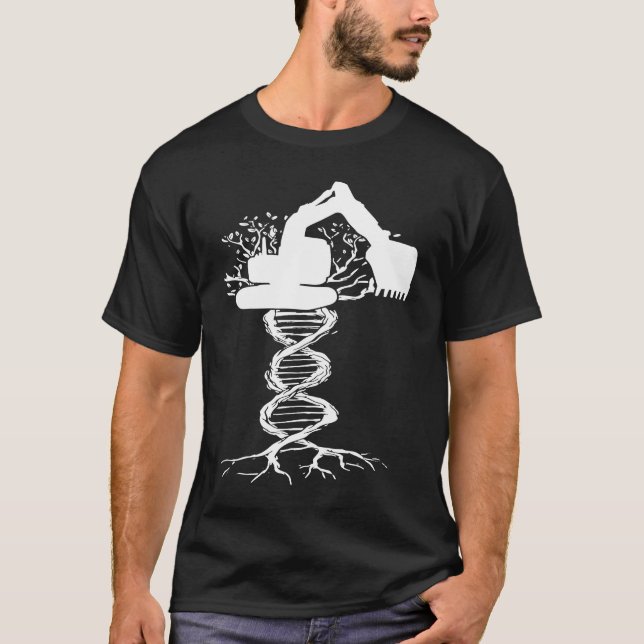 T-shirt heavy work construction equipment heavy equipment  (Devant)