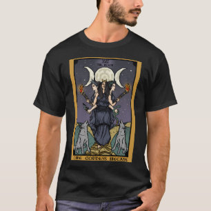 T-shirt Hecate Triple Moon Goddess Witch Hekate Wheel Taro