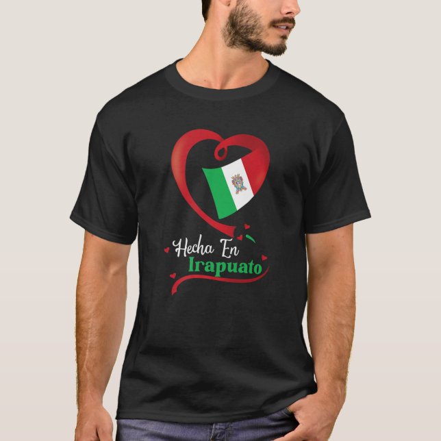 T-shirt Hecha En Irapuato Guanajuato Mexique Escudo Aguila (Devant)