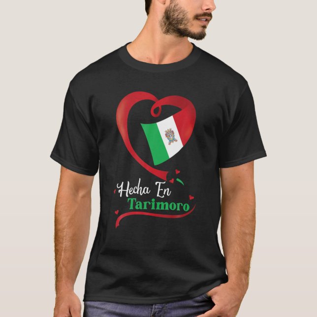 T-shirt Hecha En Tarimoro Guanajuato Mexique Escudo Aguila (Devant)