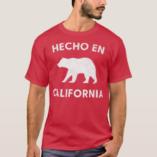 T-shirt Hecho en Californie Ours Mexicain Américain Pour