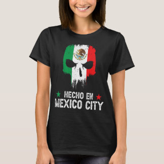 T-shirt Hecho en Mexico City Mexico - Drapeau mexicain - M