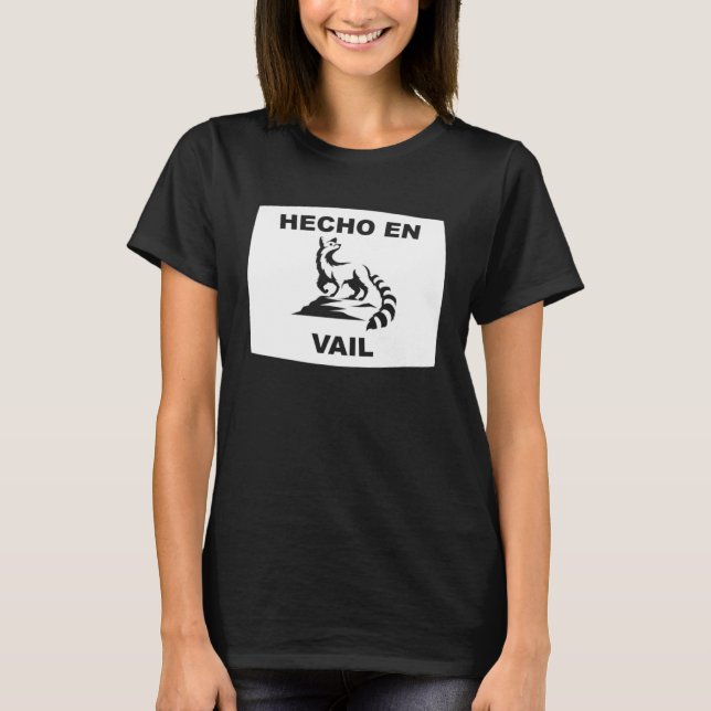 T-shirt Hecho en Vail Arizona Ringtail State Animal (Devant)