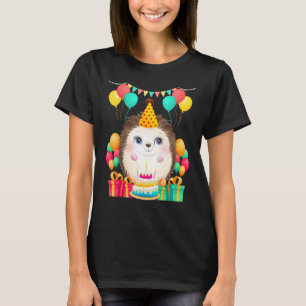 T-shirt Hedgehog Anniversaire de fête cadeaux mignonette a
