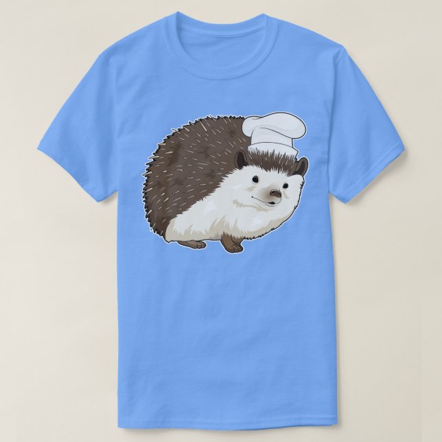 T-shirt Hedgehog Cook Chef casquette (Design devant)