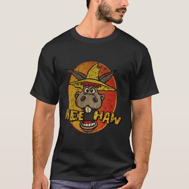 T-shirt Hee Haw vintage (Devant)