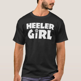 T-shirt Heeler Girl Funny Cattle Chien Propriétaire Amoure