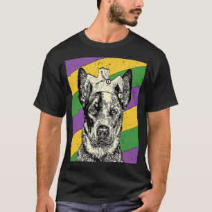 T-shirt Heeler Jester Mardi Gras Chien Maman ou Papa