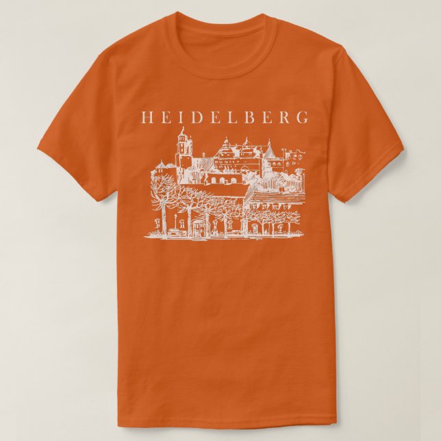 T-shirt Heidelberg Allemagne Voyager Heidelberg Voyager Ge (Design devant)