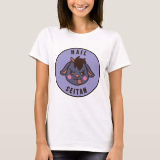T-shirt Heil Seitan Cute Funny Vegan Goat Shirt