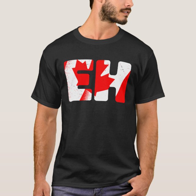 T-shirt Hein Cool Canadian Slang Expression Canada Maple L (Devant)