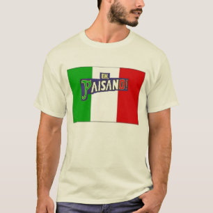 T-shirt Hein drapeau de Paisano w/Italian