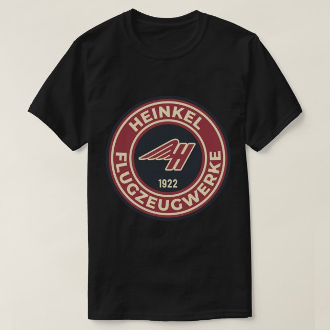 T-shirt Heinkel Flugzeugwerke - Sticker de logo rond1.png (Design devant)