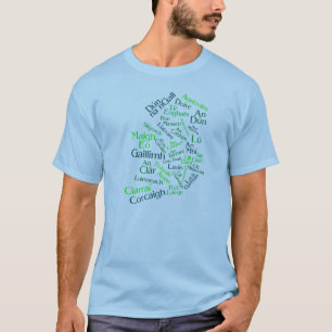 T-shirt hÉireann de Na de Contaetha (comtés de l'Irlande)