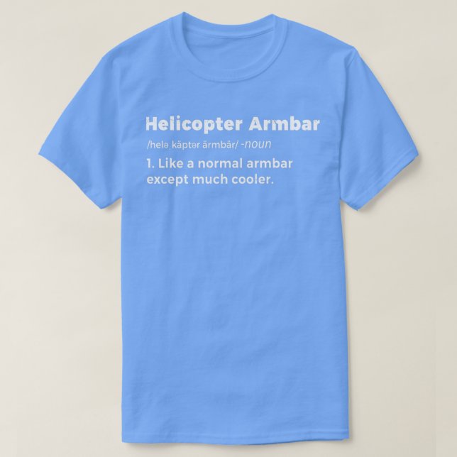 T-shirt Hélicoptère Armbar BJJ Funny Jiu Jitsu Martial Art (Design devant)