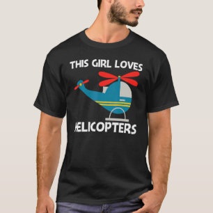 T-shirt Hélicoptère cool Pour Filles Maman Aéronefs Aérone