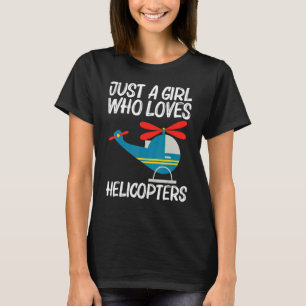 T-shirt Hélicoptère cool Pour Filles Maman Aéronefs Aérone