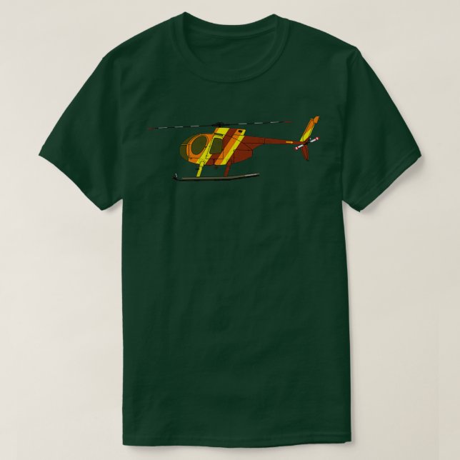 T-shirt Hélicoptère Hughes 500D (Design devant)