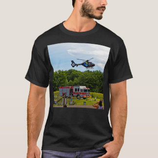 T-shirt Hélicoptère Médicale en vol