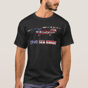 T-shirt Hélicoptère militaire vétéran Ch-46 chevalier de m