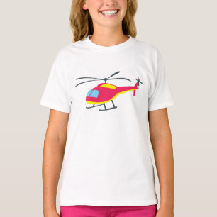 T-shirt Hélicoptère volant mignon