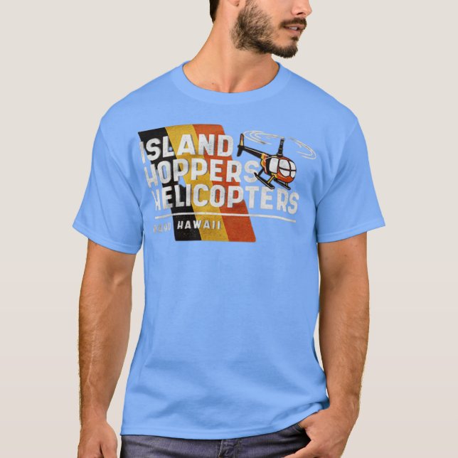 T-shirt Hélicoptères des Hoppers Island (Devant)
