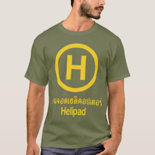 T-shirt Helipad ⚠ thaï Script ⚠