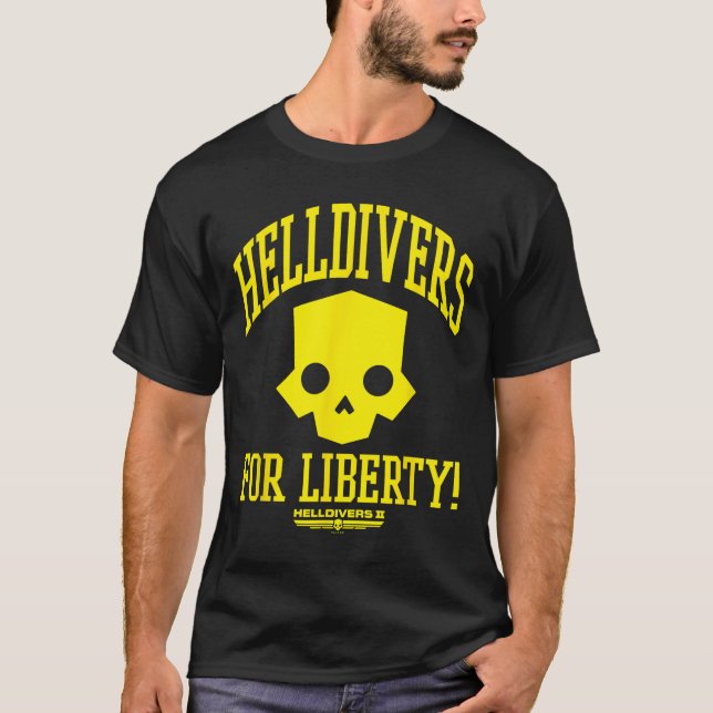 T-shirt Helldivers 2 Sony Playstation Video Jeu Pour Liber (Devant)