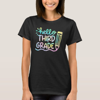T-shirt Hello 2nd Grade Tie Dye Teachers Kids Back To Scho