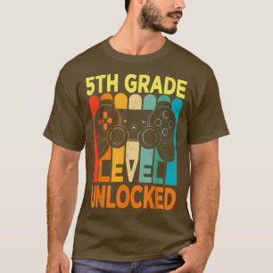 T-shirt Hello 5th Grade Level Unlocked Video Game Back to 