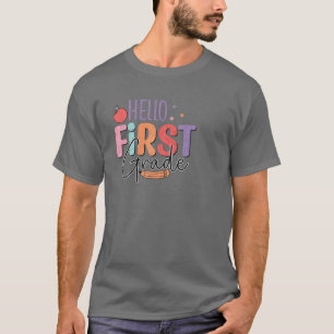 T-shirt Hello First Grade Team 1St Grade Teacher Back To S