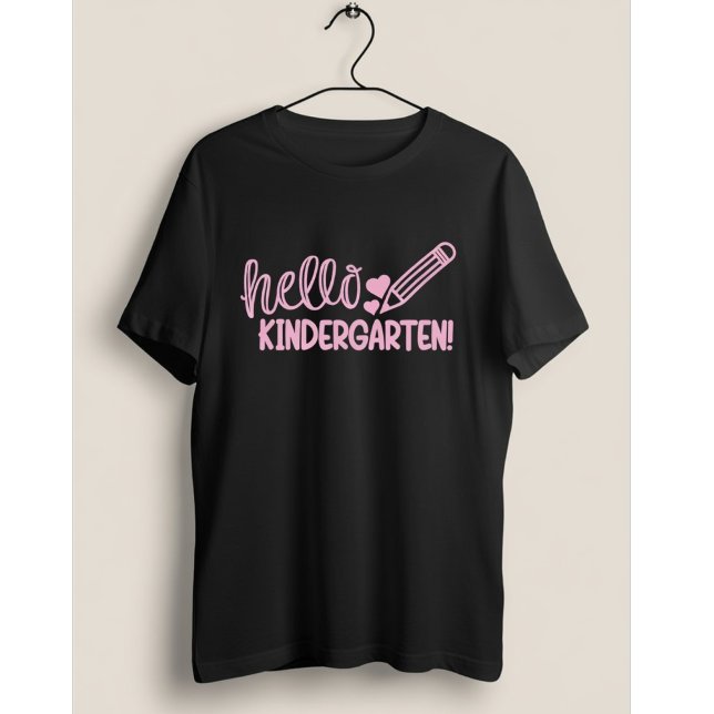 T-shirt Hello Kindergarten Pencil Cute Back to School Gift (Créateur téléchargé)