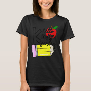 T-shirt Hello Kindergarten Team Kinder Back To School Teac