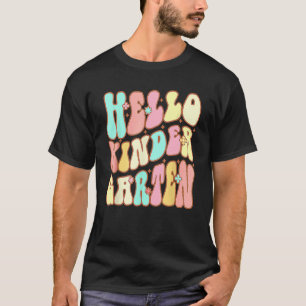T-shirt Hello Kindergarten Team Kinder Back To School Teac