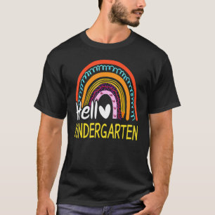 T-shirt Hello Kindergarten Team Kinder Retour À L'École Pl