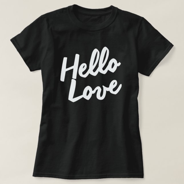 T-SHIRT HELLO LOVE (Design devant)