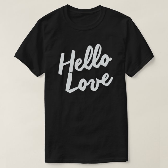 T-SHIRT HELLO LOVE (Design devant)