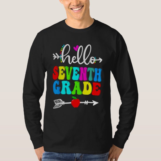 T-shirt Hello Seventh Grade Team 7th Grade Back To School  (Devant)