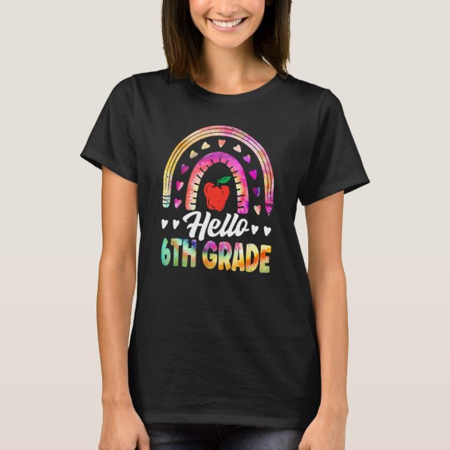 T-shirt Hello Sixth Grade Back To School 6th Grade Squad T (Devant)