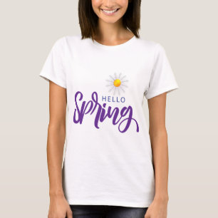 T-shirt hello spring salut printemps
