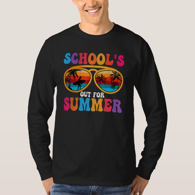 T-shirt Hello Summer  School s Out For Summer Teacher Boys (Devant)