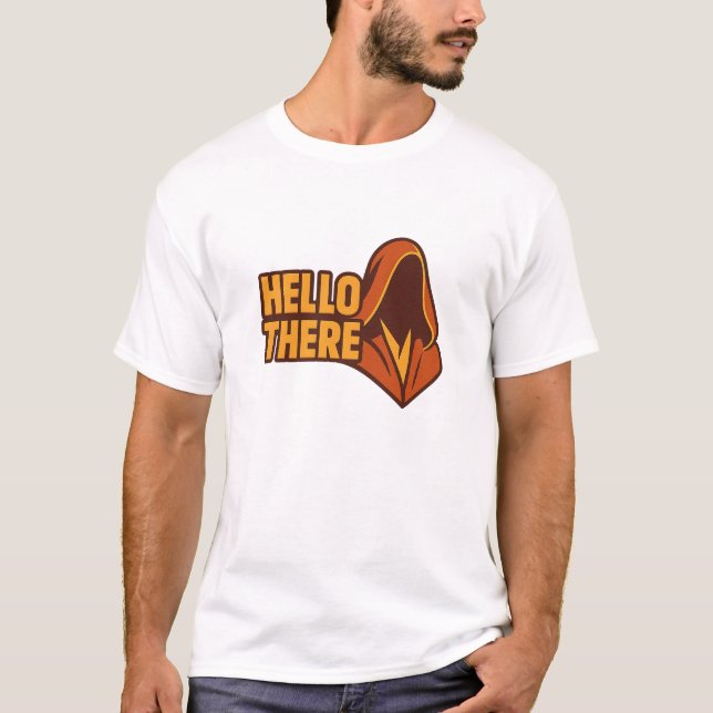T-shirt Hello There - Style de culture pop subtil (Devant)