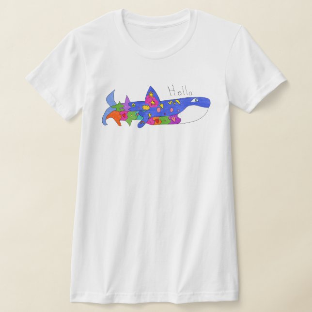T-shirt "Hello Whale" (Poser)